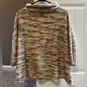 Urban Outfitters Brown and Cream Sweater